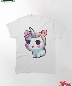 Cute Unicorn In Kawaii Style Classic T-Shirt Sweatshirt