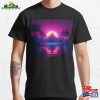 Cyber Oasis Vibrant Synthwave Vibes On The Island Classic T-Shirt Sweatshirt Unisex
