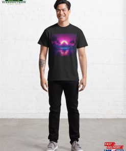 Cyber Oasis Vibrant Synthwave Vibes On The Island Classic T-Shirt Sweatshirt Unisex 3 Cyber Oasis Vibrant Synthwave Vibes On The Island Classic T Shirt Sweatshirt Unisex 4