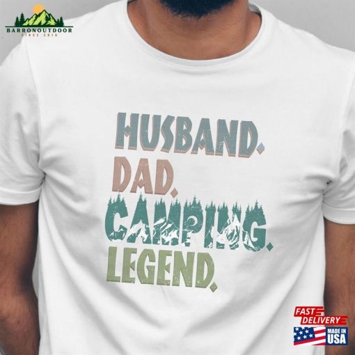 Dad Camping Shirt Happy Nature Lover Gift Hoodie T-Shirt