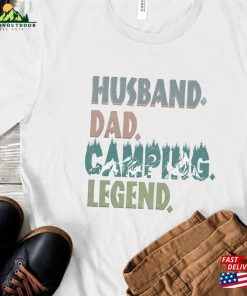 Dad Camping Shirt Happy Nature Lover Gift Sweatshirt Classic