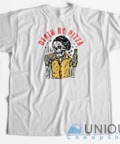 Death By Pizza Skull Fan Art T-Shirt