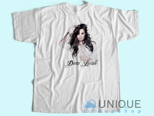 Demi Lovato T-Shirt Unisex Tee Shirt Printing Size S-3XL