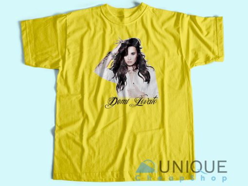 Demi Lovato T-Shirt Unisex Tee Shirt Printing Size S-3XL