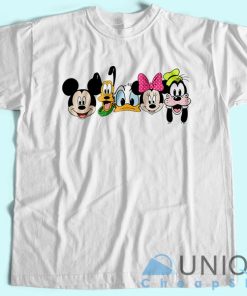 Disney Mickey And Friends T-Shirt Unisex Tee Shirt Printing Size S-3XL