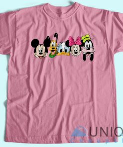 Disney Mickey And Friends T-Shirt Unisex Tee Shirt Printing Size S-3XL