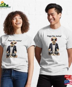 Dj Woof Hilarious Doggy Disc Jockey Golden Retriever T Shirt Classic 3