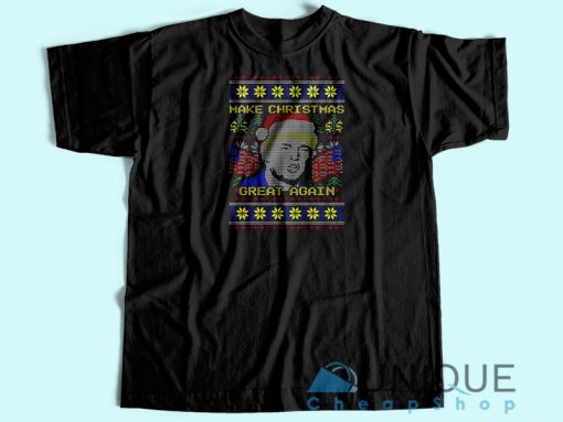 Donald Trump Ugly Christmas T-Shirt Adult  Unique Design T-Shirt