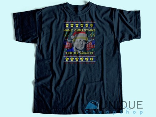 Donald Trump Ugly Christmas T-Shirt Adult  Unique Design T-Shirt