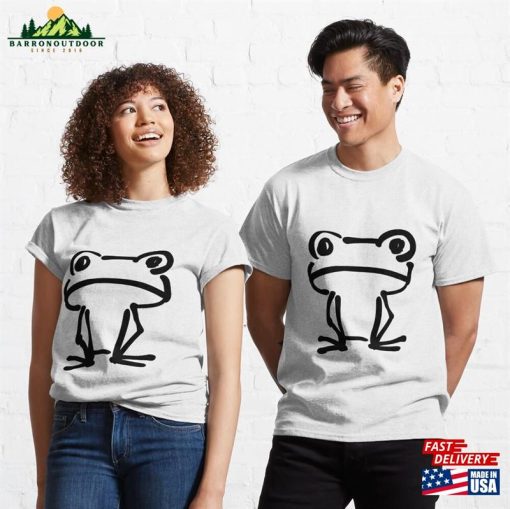 Doodle Frog Simple Child Marker Drawing Illustration Classic T-Shirt Sweatshirt Hoodie