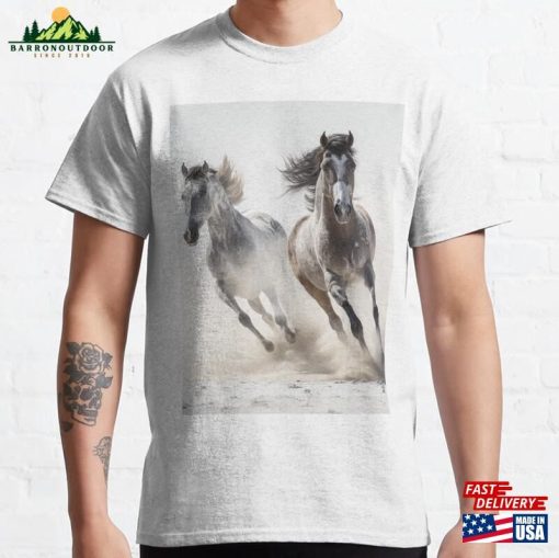 Dusty Wild Horsies Classic T-Shirt Sweatshirt Hoodie