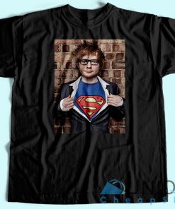 Ed Sheeran Superman T-Shirt Unisex Tee Shirt Printing Size S-3XL