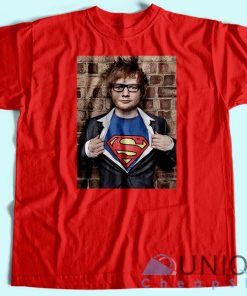Ed Sheeran Superman T-Shirt Unisex Tee Shirt Printing Size S-3XL