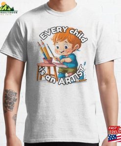 Every Child Is An Artist Illustration Classic T-Shirt Hoodie