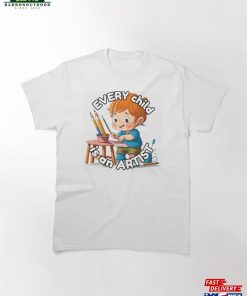 Every Child Is An Artist Illustration Classic T-Shirt Hoodie