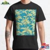 Exotic Hawaiian Palm Tree Pattern Tropical Island Theme Throw Pillow Classic T-Shirt Unisex Sweatshirt