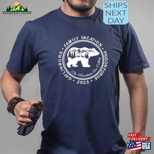 Family Vacation 2023 Shirt Gatlinburg Pigeon Forge Crew Tee Unisex T-Shirt