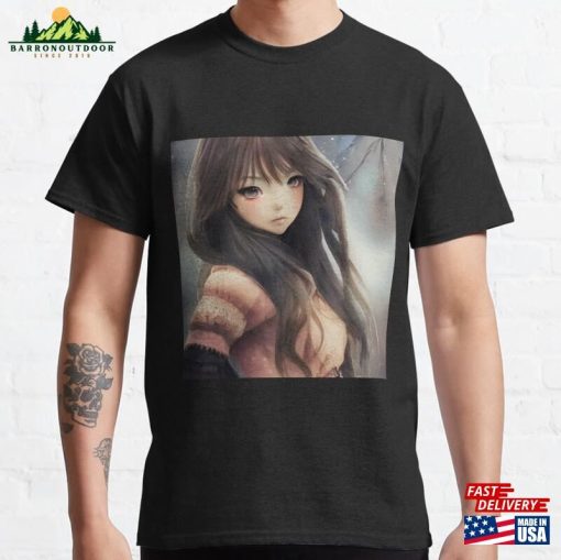Fantasy Anime Girl Classic T-Shirt Unisex
