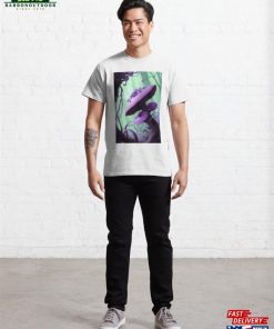Fantasy Violet Fungal Mushrooms Iii Realms Scene Classic T Shirt Sweatshirt 4