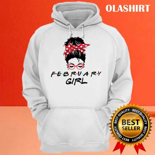 February Girl Gift Awesome Girl Birthday Funny T-shirt