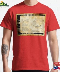 Federation Technological Survey Shuttle Top View Classic T-Shirt Unisex Hoodie