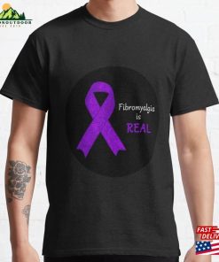 Fibromyalgia Awareness Ribbon Art Classic T-Shirt Sweatshirt