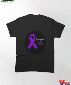 Fibromyalgia Awareness Ribbon Art Classic T-Shirt Sweatshirt