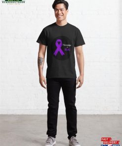 Fibromyalgia Awareness Ribbon Art Classic T Shirt Sweatshirt 4