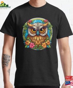 Floral Owl Classic T-Shirt Hoodie