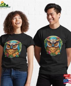 Floral Owl Classic T-Shirt Hoodie