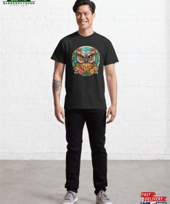 Floral Owl Classic T Shirt Hoodie 3