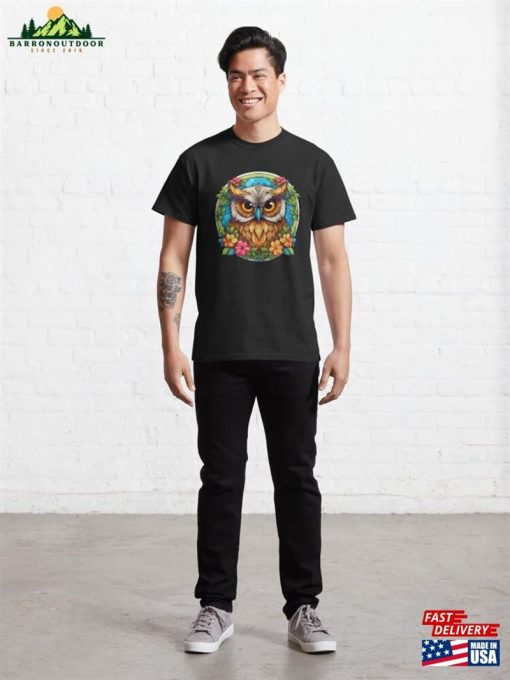 Floral Owl Classic T-Shirt Hoodie