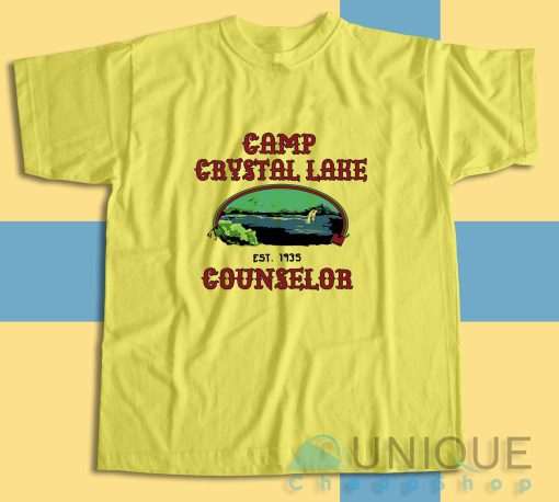 Friday The 13th Camp Crystal Lake Counselor T-Shirt Size S-3XL
