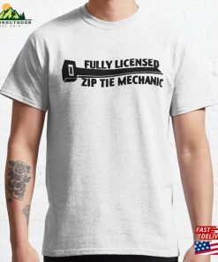 Fully Licensed Ziptie Mechanic Vintage Classic T Shirt Unisex 1