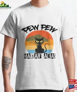 Funny Cat Pew Madaf Akas Classic T-Shirt Hoodie