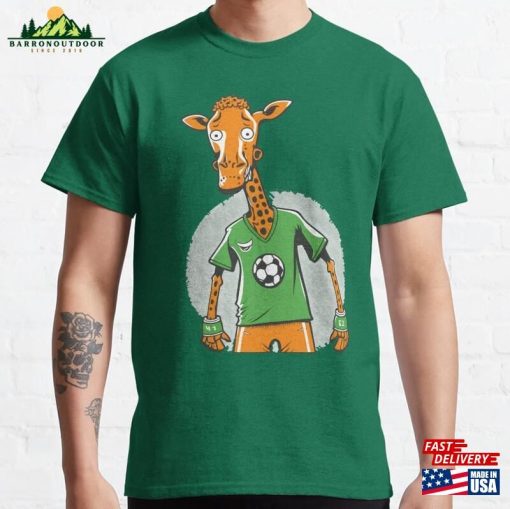 Funny Giraffe Football Player Classic T-Shirt Hoodie