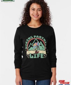 Funny Hiker Hiking Partners For Life Mom Dad Long Sleeve T-Shirt Unisex Sweatshirt