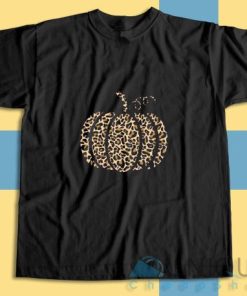 Get It Now! Leopard Pumpkin T-Shirt Size S-3XL 2 Get It Now! Leopard Pumpkin T Shirt Size S 3XL 3