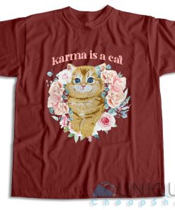Get Now! Karma Is A Cat T Shirt Size S 3XL Unique Cheap Shop 3