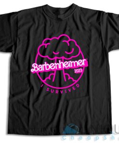 Get Now ! Barbenheimer I Survived T-Shirt Size S-3XL
