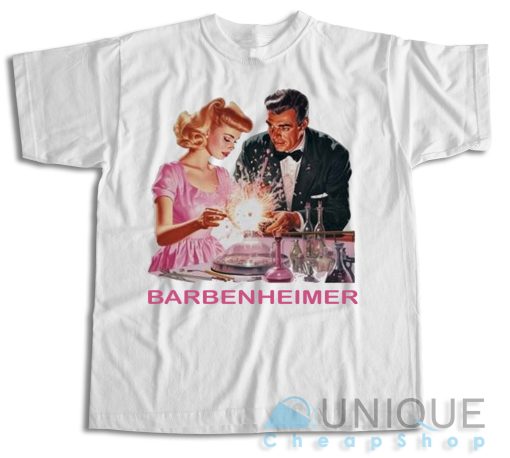 Get Now ! Barbenheimer Vintage Classic Movie T-Shirt Size S-3XL