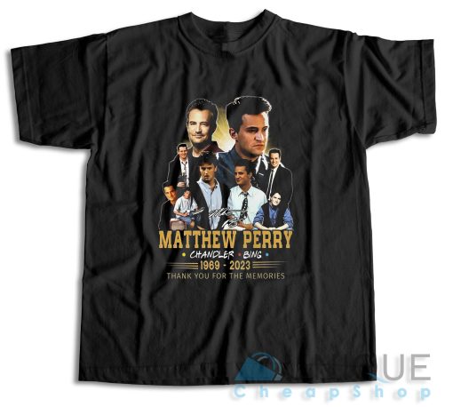 Get Now ! Matthew Perry Chandler Bing 1969-2023 T-Shirt