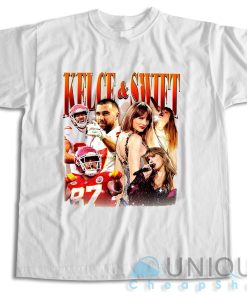 Get Now ! Travis Kelce and Taylor Swift T-Shirt Size S-3XL