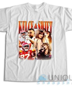 Get Now ! Travis Kelce and Taylor Swift T-Shirt Size S-3XL