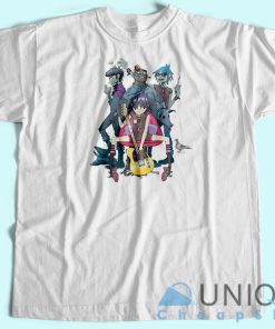 Gorillaz Band Pop Punk Rock T-Shirt  Unique Design Shirt