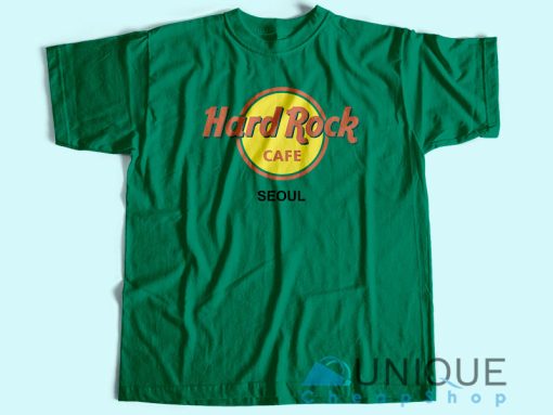 Hard Rock Cafe Seoul T-Shirt Unisex Tee Shirt Printing Size S-3XL