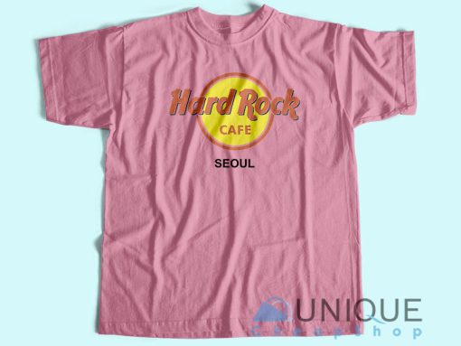 Hard Rock Cafe Seoul T-Shirt Unisex Tee Shirt Printing Size S-3XL