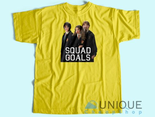 Harry Potter Squad Goals T-shirt Unisex Custom Tee Shirt Printing