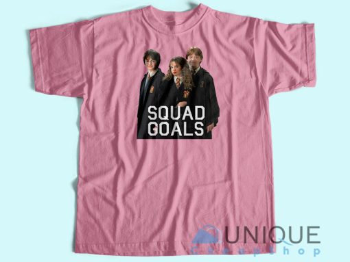 Harry Potter Squad Goals T-shirt Unisex Custom Tee Shirt Printing