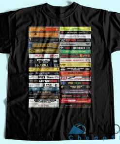 Hip Hop Cassette Tapes Vintage T-Shirt  Unique Design T-Shirt